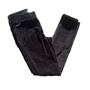 EUC Old Navy Black Velvet Mid Rise Pants